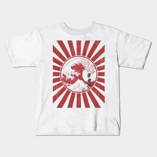 Otaku flag Kids T-Shirt by karlangas